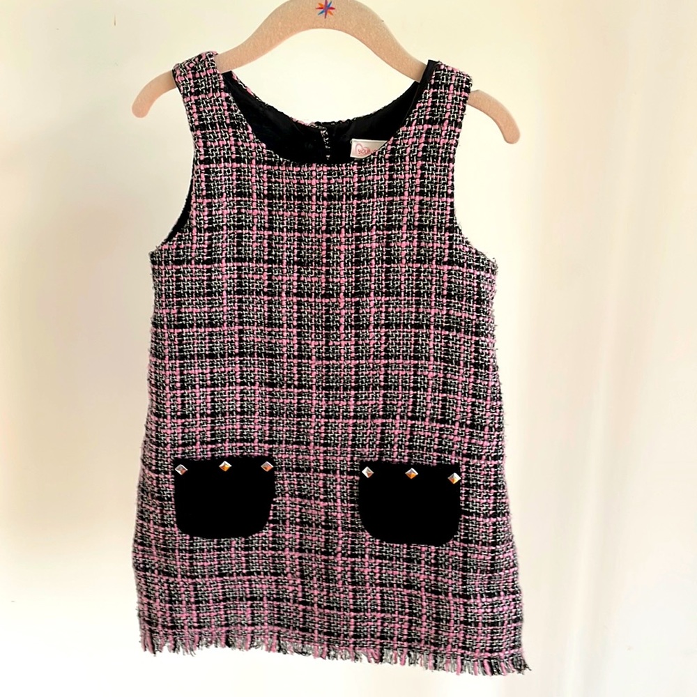Pink and Black Tweed dress, 3T